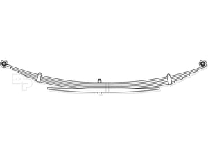 Dodge Pickup Rear Leaf Spring ; 2002-09 (Except MegaCab) - 1500- (1,700 lbs capacity)