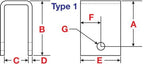 REAR HANGER FOR SLIPPER SPRINGS | 6.00" x 2.25" x .25"|030-028-00